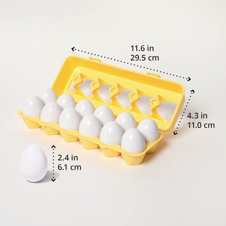 Montessori eggs in geometric shapes