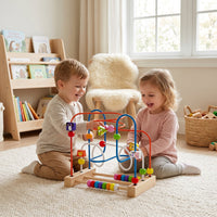 Montessori wooden labyrinth
